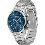 Hugo Boss Champion Blue Dial Silver Steel Strap Watch for Men - 1513818 Authentic Buy Shop Now