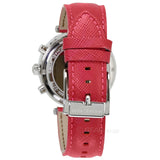 Michael Kors Parker Silver Dial Red Leather Strap Watch for Women - MK2278 Authentic Buy Shop Now