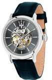 Maserati Epoca Automatic Skeleton Dial Black Leather Strap Watch For Men - R8821118002 Authentic Buy Shop Now