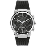 Salvatore Ferragamo Sapphire Chrono Black Dial Black Silicone Strap Watch for Men - SFME00121 Authentic Buy Shop Now