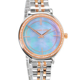 Michael Kors Cinthia Mother of Pearl Grey Dial Two Tone Steel Strap Watch for Women - MK3642 Authentic Buy Shop Now