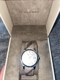 Burberry The City Beige Dial Chequered Brown Leather Strap Watch for Women - BU9029 Authentic Buy Shop Now