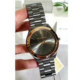 Michael Kors Runway Quartz Grey Dial Grey Steel Strap Watch For Women - MK8576 Authentic Buy Shop Now