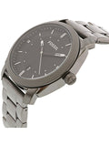 Fossil Machine Chronograph Black Dial Grey Steel Strap Watch for Men - FS4774 Authentic Buy Shop Now