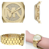 Michael Kors Runway Quartz Gold Dial Gold Steel Strap Watch For Women - MK5852 Authentic Buy Shop Now