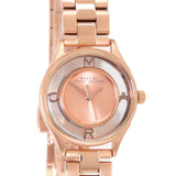 Marc Jacobs Tether Transparent Rose Gold Dial Rose Gold Steel Strap Watch for Women - MBM3417 Authentic Buy Shop Now