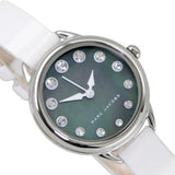 Marc Jacobs Betty Mother of Pearl Black Dial White Leather Strap Watch for Women - MJ1512 Authentic Buy Shop Now