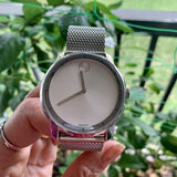 Movado Bold Silver Dial Silver Mesh Bracelet Watch For Men - 3600260 Authentic Buy Shop Now