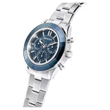 Swarovski Octea Lux Sport Chronograph Blue Dial Silver Steel Strap Watch for Women - 5610481 Authentic Buy Shop Now