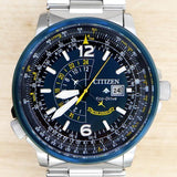 Citizen Promaster Nighthawk Eco Drive Navy Blue Dial Silver Steel Strap Watch For Men - BJ7006-56L Authentic Buy Shop Now