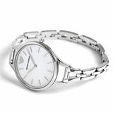 Emporio Armani Aurora Mother Of Pearl White Dial Silver Steel Strap Watch For Women - AR11054 Authentic Buy Shop Now