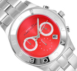 Marc Jacobs Blade Orange Dial Silver Steel Strap Watch for Women - MBM3306 Authentic Buy Shop Now