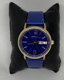 Marc Jacobs Fergus Blue Dial Blue Leather Strap Watch for Women - MBM8650 Authentic Buy Shop Now