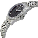 Gucci G Timeless Diamonds Mother of Pearl Black Dial Silver Mesh Bracelet Watch For Women - YA126507 Authentic Buy Shop Now