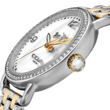 Coach Delancey Mother of Pearl White Dial Two Tone Steel Strap Watch for Women - 14502480 Authentic Buy Shop Now