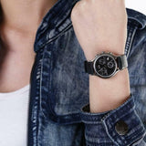 Calvin Klein Skirt Chronograph Black Dial Black Leather Strap Watch for Men - K2U291C1 Authentic Buy Shop Now