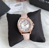 Coach Boyfriend Mother of Pearl White Dial Pink Leather Strap Watch for Women - 14503151 Authentic Buy Shop Now