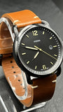 Fossil Commuter Three Hand Date Black Dial Brown Leather Strap Watch for Men - FS5276 Authentic Buy Shop Now