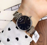 Emporio Armani Gianni T Bar Dark Blue Dial Silver Stainless Steel Watch For Women - AR11091 Authentic Buy Shop Now