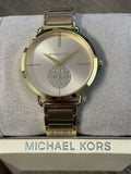 Michael Kors Portia Rose Gold Dial Two Tone Steel Strap Watch for Women - MK3706 Authentic Buy Shop Now