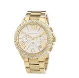 Michael Kors Camille Silver Diamonds Dial Gold Steel Strap Watch for Women - MK5756 Authentic Buy Shop Now