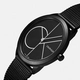 Calvin Klein Minimal Black Dial Black Mesh Bracelet Watch for Women - K3M5245X Authentic Buy Shop Now