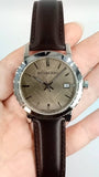 Burberry The City Gold Dial Brown Leather Strap Watch for Men - BU9011 Authentic Buy Shop Now
