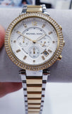 Michael Kors Parker White Dial Two Tone Steel Strap Watch for Women - MK5626 Authentic Buy Shop Now