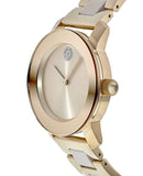 Movado Bold Rose Gold Dial Two Tone Steel Strap Watch for Women - 3600639 Authentic Buy Shop Now