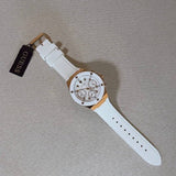 Guess Athena White Dial White Rubber Strap Watch For Women - GW0030L3 Authentic Buy Shop Now