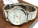Coach Delancey White Dial Silver Steel Strap Watch for Women - 14502495 Authentic Buy Shop Now