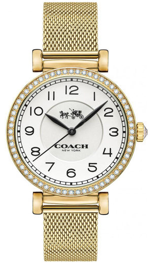 Coach Madison White Dial Gold Mesh Bracelet Watch for Women - 14502652 Authentic Buy Shop Now