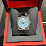 Tissot PRX Powermatic 80 Ice Blue Tiffany Dial Silver Steel Strap Watch for Men - T137.407.11.351.00 Authentic Buy Shop Now