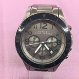 Marc Jacobs Rock Chronograph Silver Dial Silver Steel Strap Watch for Men - MBM5028 Authentic Buy Shop Now
