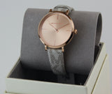 Michael Kors Jayne Three Hand Rose Gold Dial White Leather Strap Watch For Women - MK7128 Authentic Buy Shop Now