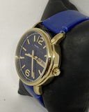Marc Jacobs Fergus Blue Dial Blue Leather Strap Watch for Women - MBM8650 Authentic Buy Shop Now
