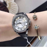 Coach Boyfriend Silver Dial Black Leather Strap Watch for Women - 14503152 Authentic Buy Shop Now