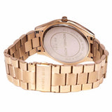 Michael Kors Slim Runway Brown Dial Rose Gold Stainless Steel Strap Watch for Women - MK3181 Authentic Buy Shop Now