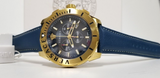 Versace Casual Chronograph Blue Dial Blue Leather Strap Watch for Men - VERG004-18 Authentic Buy Shop Now