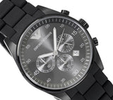 Emporio Armani Sportivo Chronograph Black Dial Black Stainless Steel Watch For Men - AR5889 Authentic Buy Shop Now