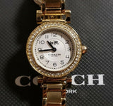 Coach Madison White Dial Gold Steel Strap Watch for Women - 14502403 Authentic Buy Shop Now