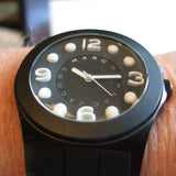 Marc Jacobs Pelly Black Dial Black Silicone Strap Watch for Women - MBM2516 Authentic Buy Shop Now