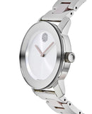 Movado Bold Silver Dial Two Tone Steel Strap Watch for Women - 3600702 Authentic Buy Shop Now