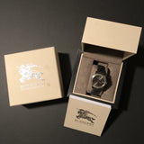 Burberry The City Grey Dial Black Leather Strap Watch for Men - BU9030 Authentic Buy Shop Now