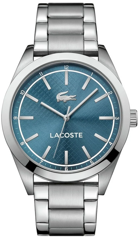 Lacoste Edmonton Blue Dial Silver Steel Strap Watch for Men - 2010924 Authentic Buy Shop Now