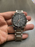 Burberry The City Black Dial Silver Steel Strap Watch for Men - BU9380 Authentic Buy Shop Now