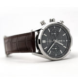 Tag Heuer Carrera Chronograph Grey Dial Brown Leather Strap Watch for Men - CBN2012.FC6483 Authentic Buy Shop Now