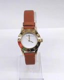 Marc Jacobs Mini Blade White Dial Brown Leather Strap Watch for Women - MBM1219 Authentic Buy Shop Now