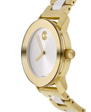 Movado Bold Silver Dial Two Tone Steel Strap Watch for Women - 3600129 Authentic Buy Shop Now