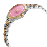 Gucci G Timeless Quartz Pink Dial Two Tone Steel Strap Watch For Women - YA1265030 Authentic Buy Shop Now